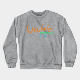 Ukulele People (orange) Crewneck Sweatshirt